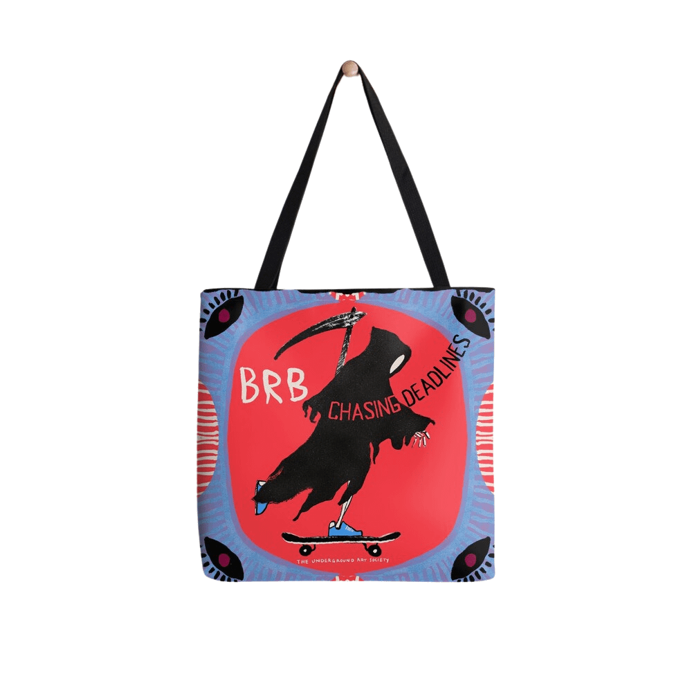 Statement Tote Bag | BRB, Chasing Deadlines - Image 2